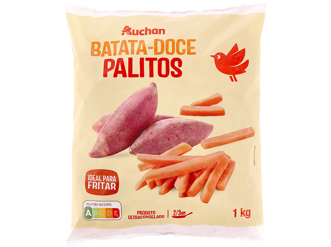 BATATA DOCE AUCHAN PALITOS PARA FRITAR 1KG