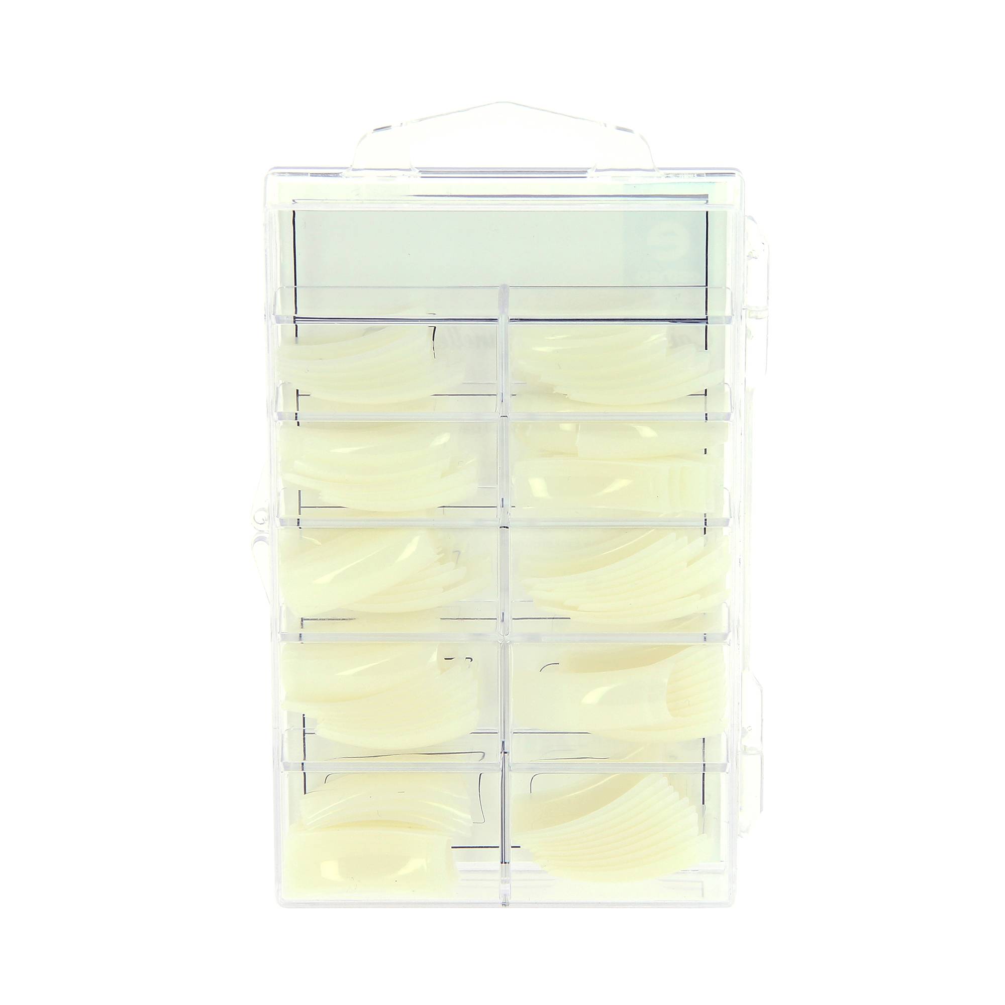 100 capsules professionnelles carrees petite encoche - naturel