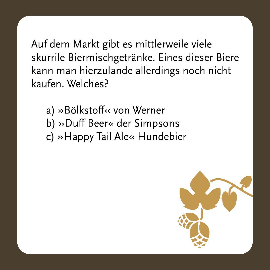 Unnützes Wissen Bier-Quiz