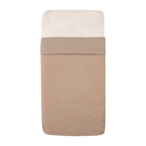 Witlof For Kids Velvet Rib Tuck-Inn Ledikantdeken - Soft Sand
