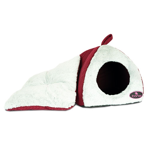 Iglu de crochê vermelho