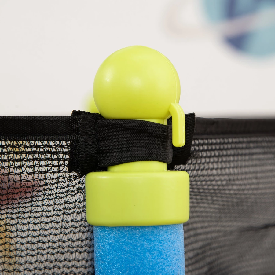 HOMCOM Trampolin mit Sicherheitsnetz blau