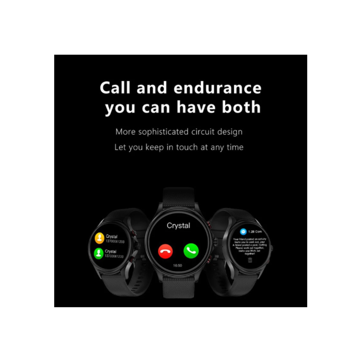 Smartwatch unissex Smartek, IP67, com chamadas, Bluetooth e rastreador de atividades físicas.