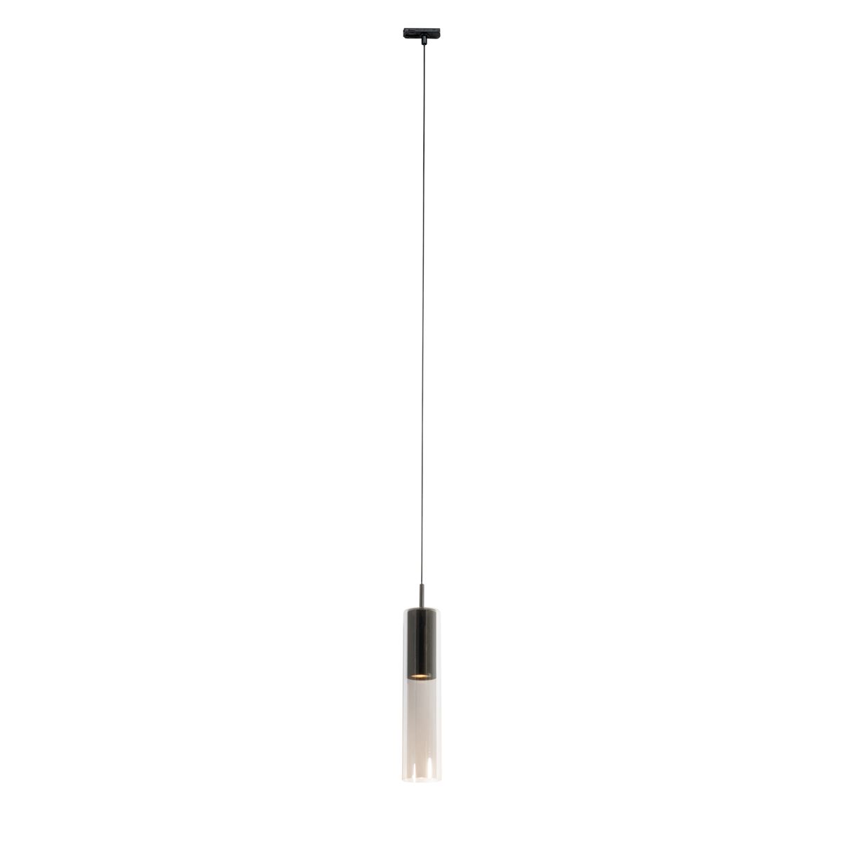 Moderne hanglamp zwart voor railsysteem 1-fase - Iconic Lloyd
