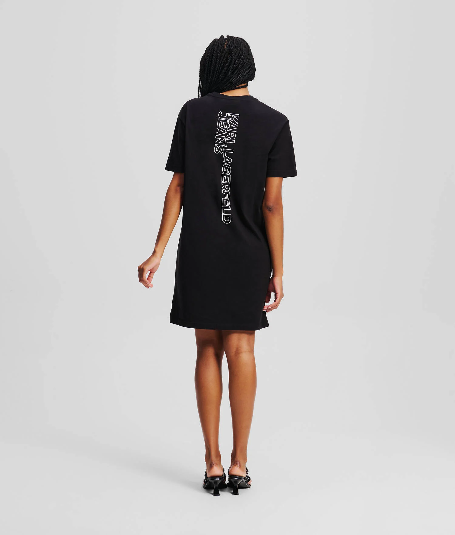ROBE T-SHIRT AVEC LOGO KLJ - Noir