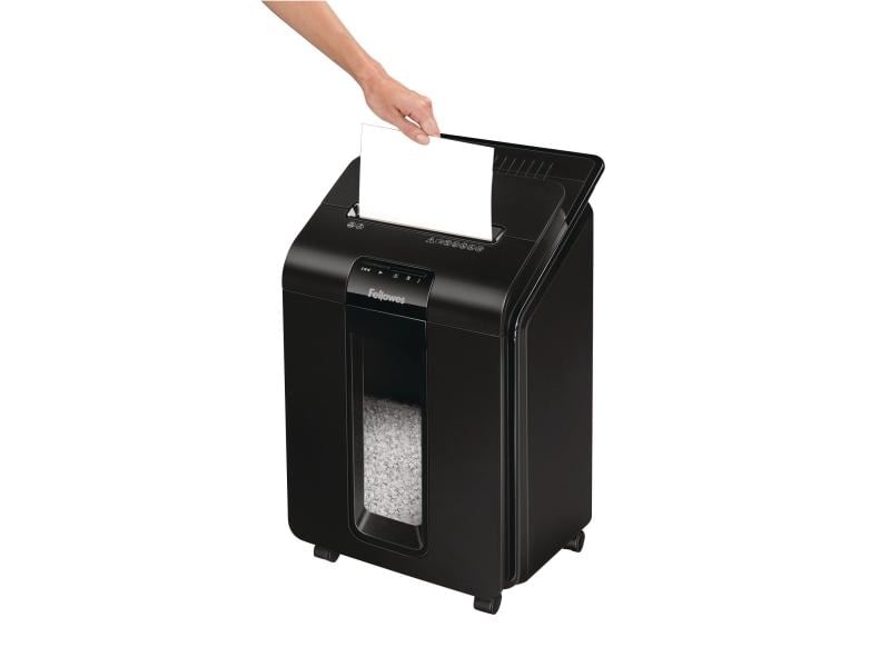 Fellowes Aktenvernichter AutoMax 100M P-4, 100 Seiten Aktenvernichter mit Mini-Partikelschnitt für Heimgebrauch oder kleines Büro