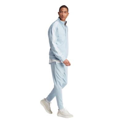 Adidas SportswearBasic 3-Stripes Fleece Tracksuit - hellblau