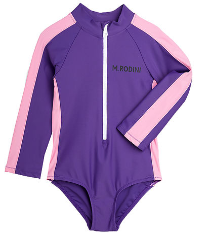 Mini Rodini Bådedragt - UV50+ - Stripe - Purple