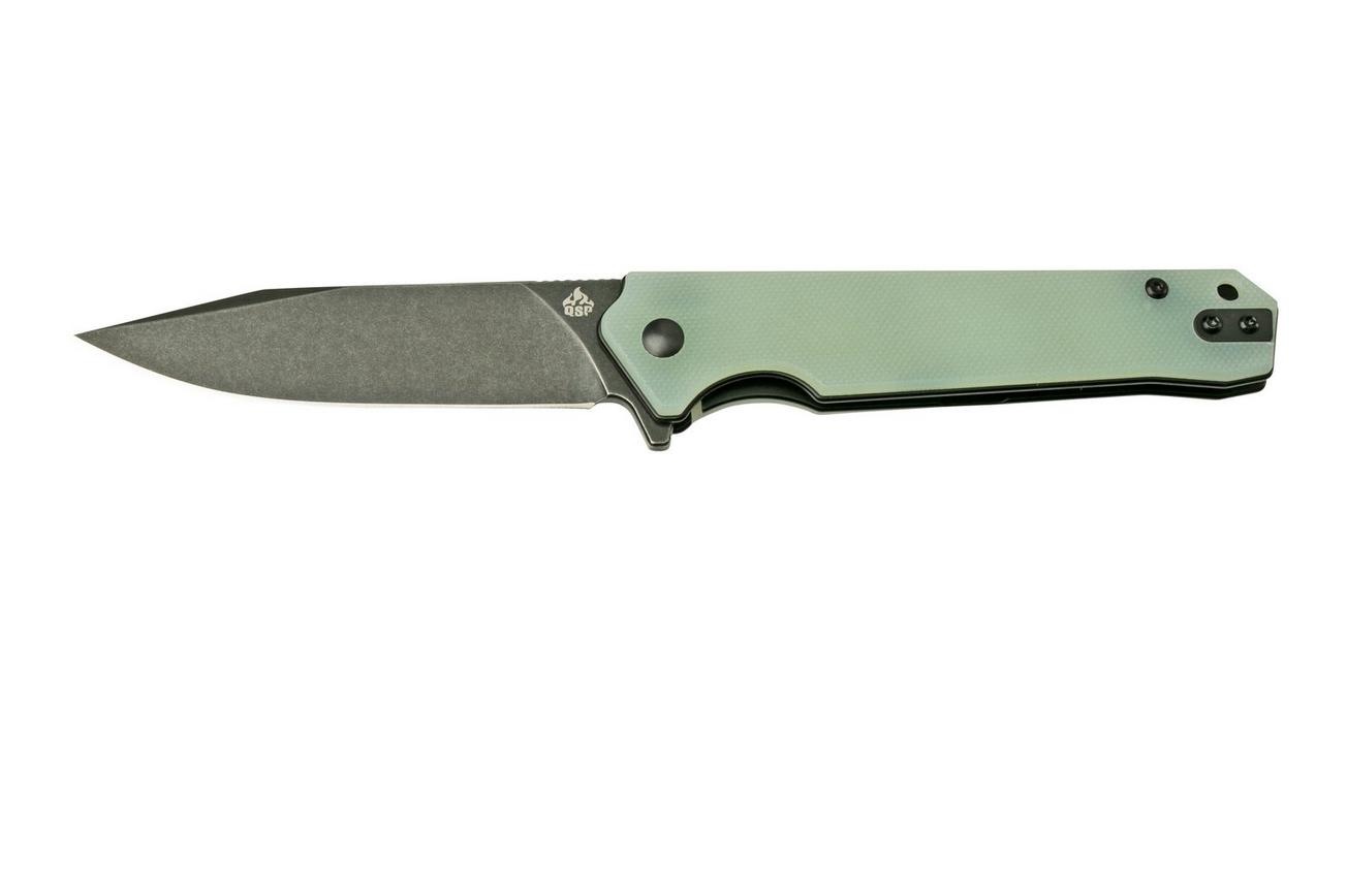 QSP Knife Mamba V2, QS111-J2, Blackwashed, Jade G10, zakmes