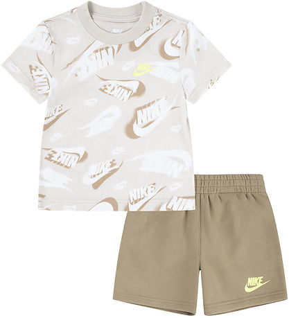 Nike Shorts Set - T-Shirt/Shorts - Fallschirmbeige