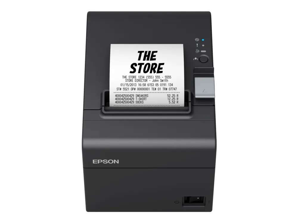Epson TM T20III - Kvitteringsprinter - termisk linje - Rulle (7,95 cm) - 203 x 203 dpi - op til 250 mm/sek. - USB 2.0, seriel - skærer - sort