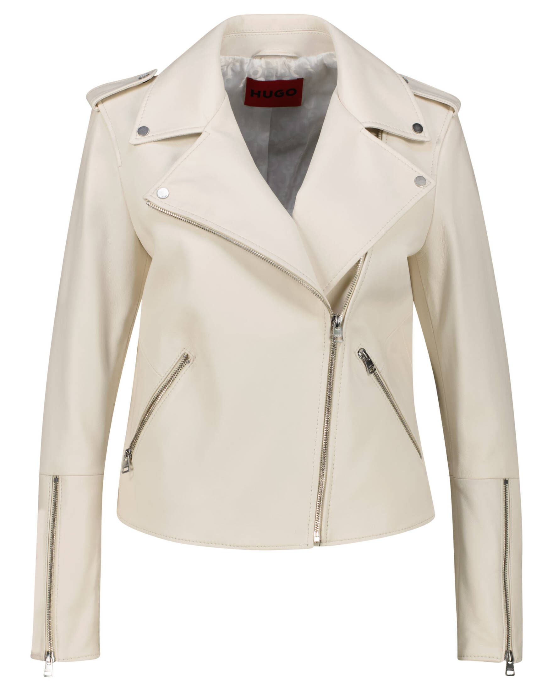 HUGO| Damen Bikerjacke aus Leder LUJANA