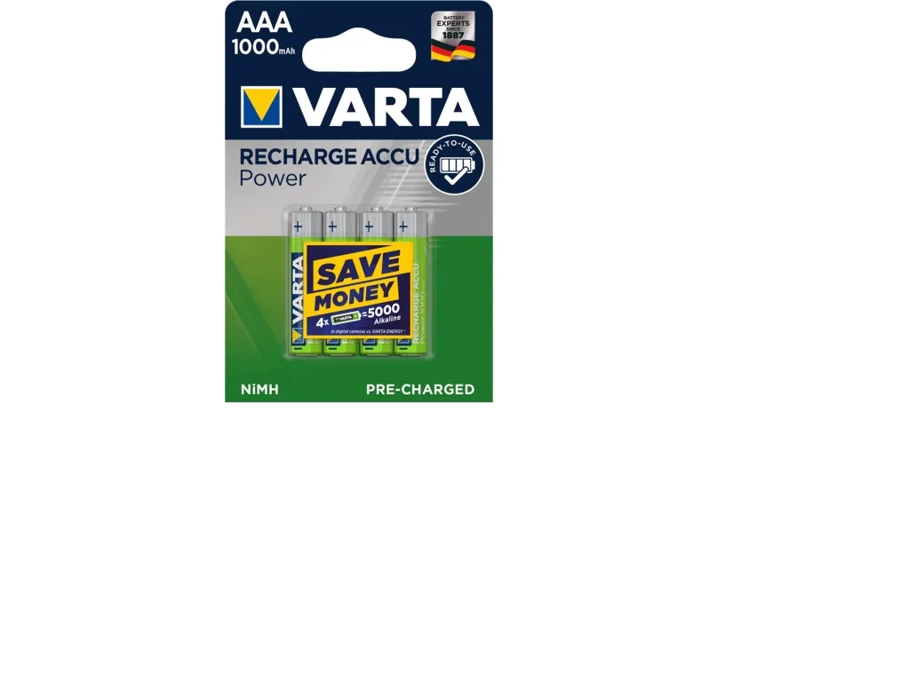 Varta Professional - Batteri 4 x AAA - NiMH - (genopladelige) - 1000 mAh