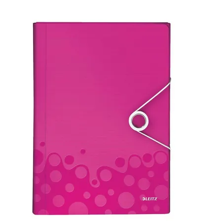 Leitz Projektmappe WOW, A4, 6 Fächer, pink-metallic