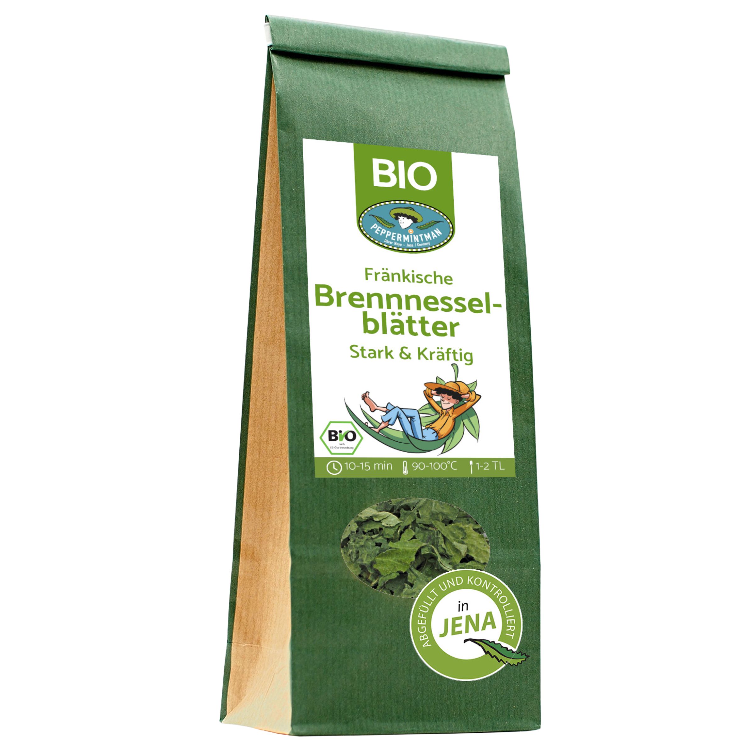 PEPPERMINTMAN Fränkische Brennnesselblätter, Bio