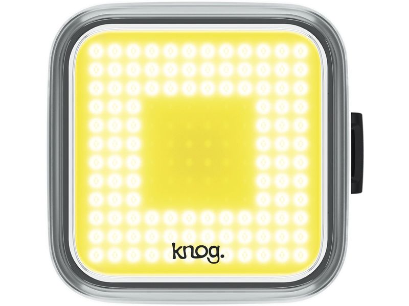 knog. Velolampe Blinder Square Vorne, Schwarz Fahrrad Frontlicht mit Muster