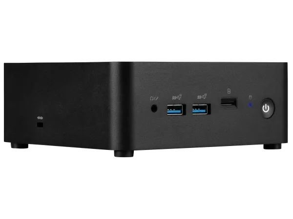 MSI Cubi NUC 1MG 001EU - Mini PC Core 7 150U / op til 5.4 GHz - RAM 16 GB - SSD 1 TB - NVMe - Intel Graphics - IEEE 802.11ax (Wi-Fi 6E), Bluetooth 5.3, Gigabit Ethernet, 2.5 Gigabit Ethernet - Win 11 Pro - skærm: ingen - sort