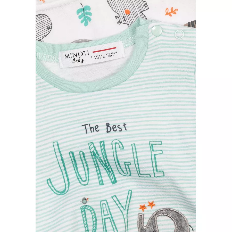 MINOTI T-Shirt und Leggings im Set GrünWeiß