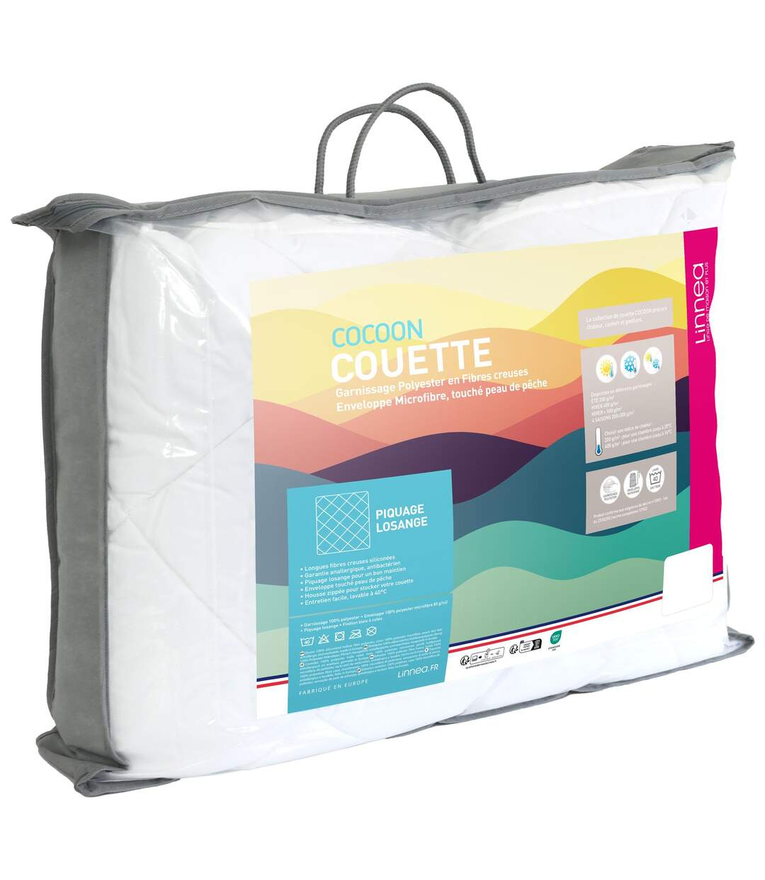 Couette été 300x240 cm COCOON garnissage fibre polyester 200g/m2