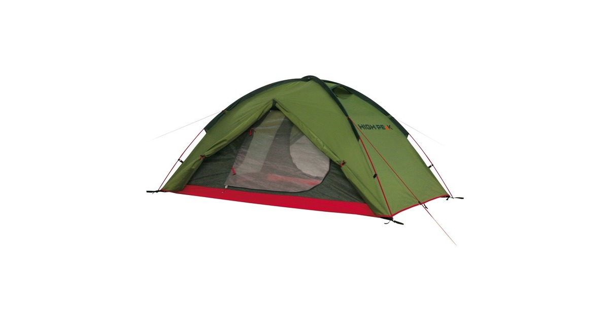 High PeakWoodpecker 3 LW tent  (Groen/rood)