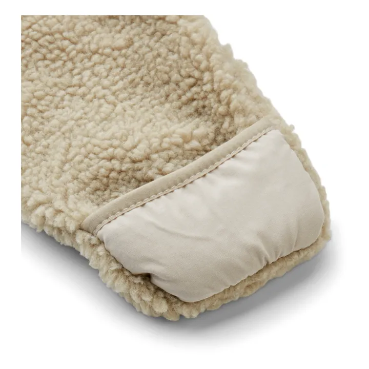 Liewood Combinaison Coton Bio Matières Recyclées Façon Fourrure Fraser | Beige