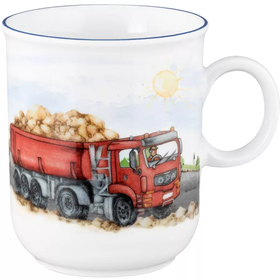 Seltmann Weiden Kindergeschirr Set Compact Auf der Baustelle bunt