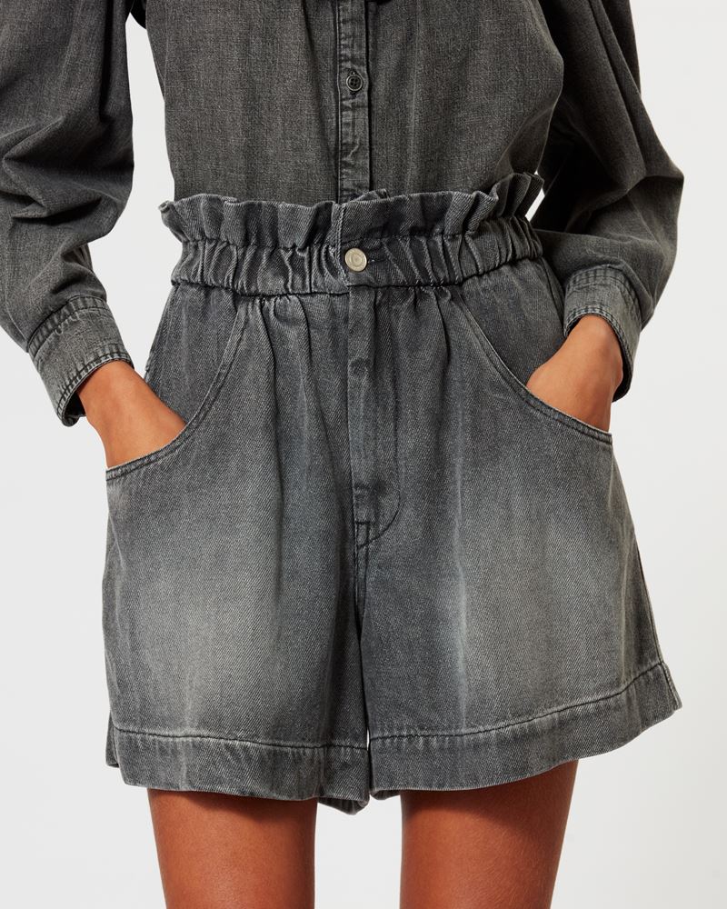 TITEA SHORT EN JEAN FLUIDE