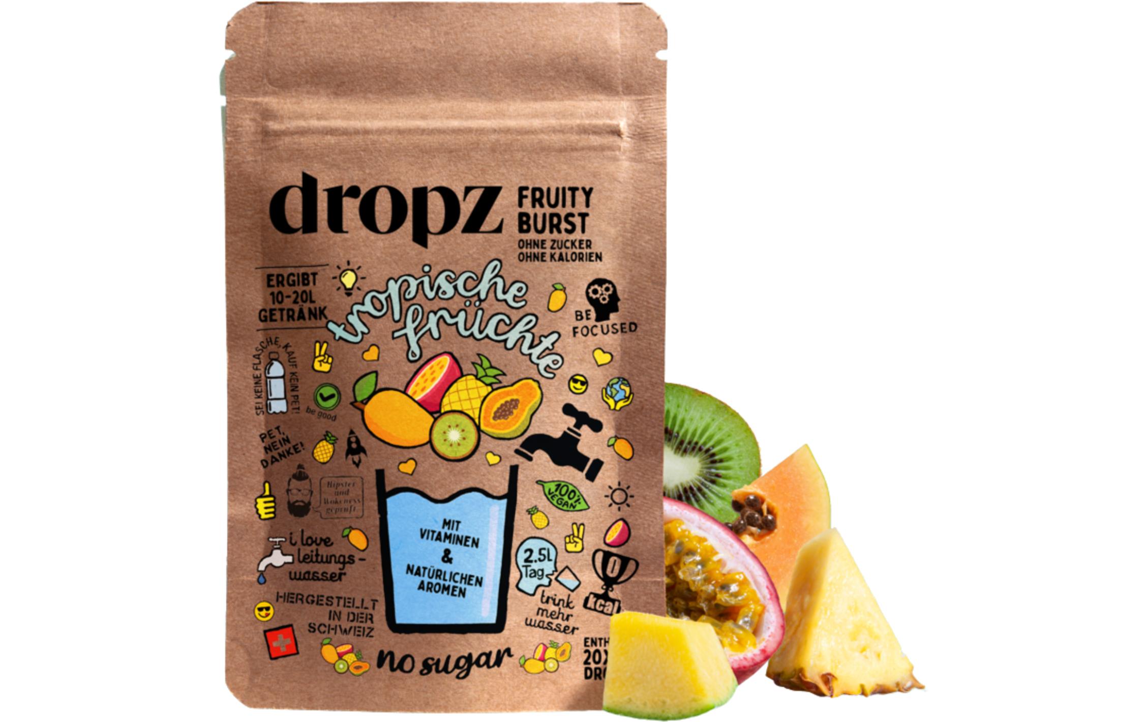 Fruity Burst – Tropische Früchte 1 Beutel à 20 StückMit Leichtigkeit mehr trinken