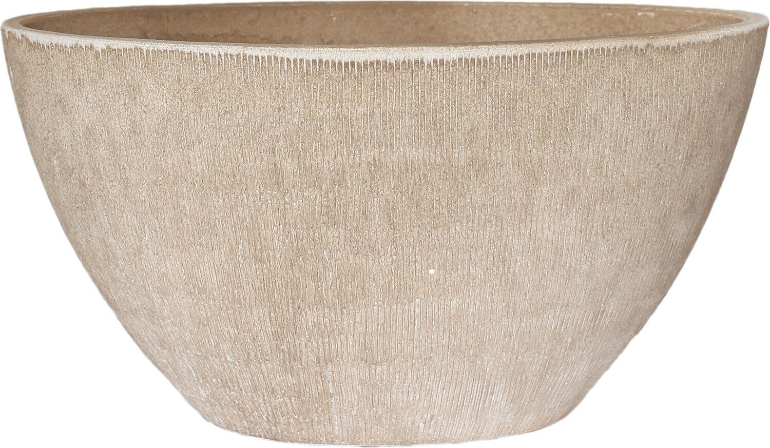 HS bloempot Miami crème 30 x 13 x 17 cm