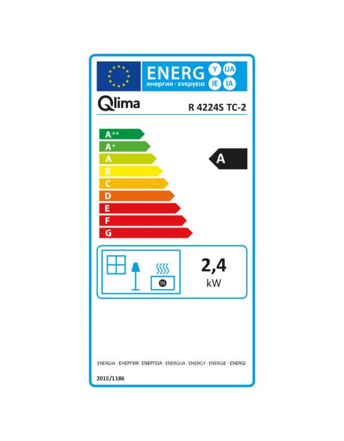 Qlima Petroleumkachel R 4224s Tc-2 - Verwarming - 46x30x50 cm 9 kg Zwart Kous Kachel