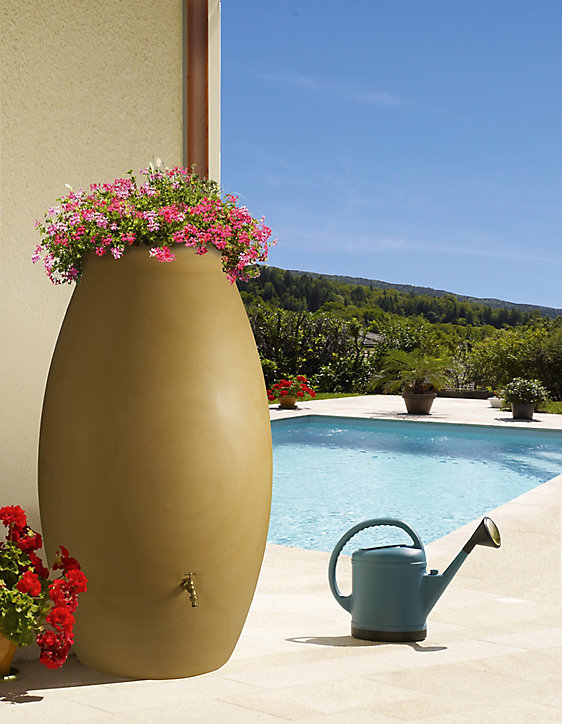 Récupérateur d'eau Belli Jarre beige 500L