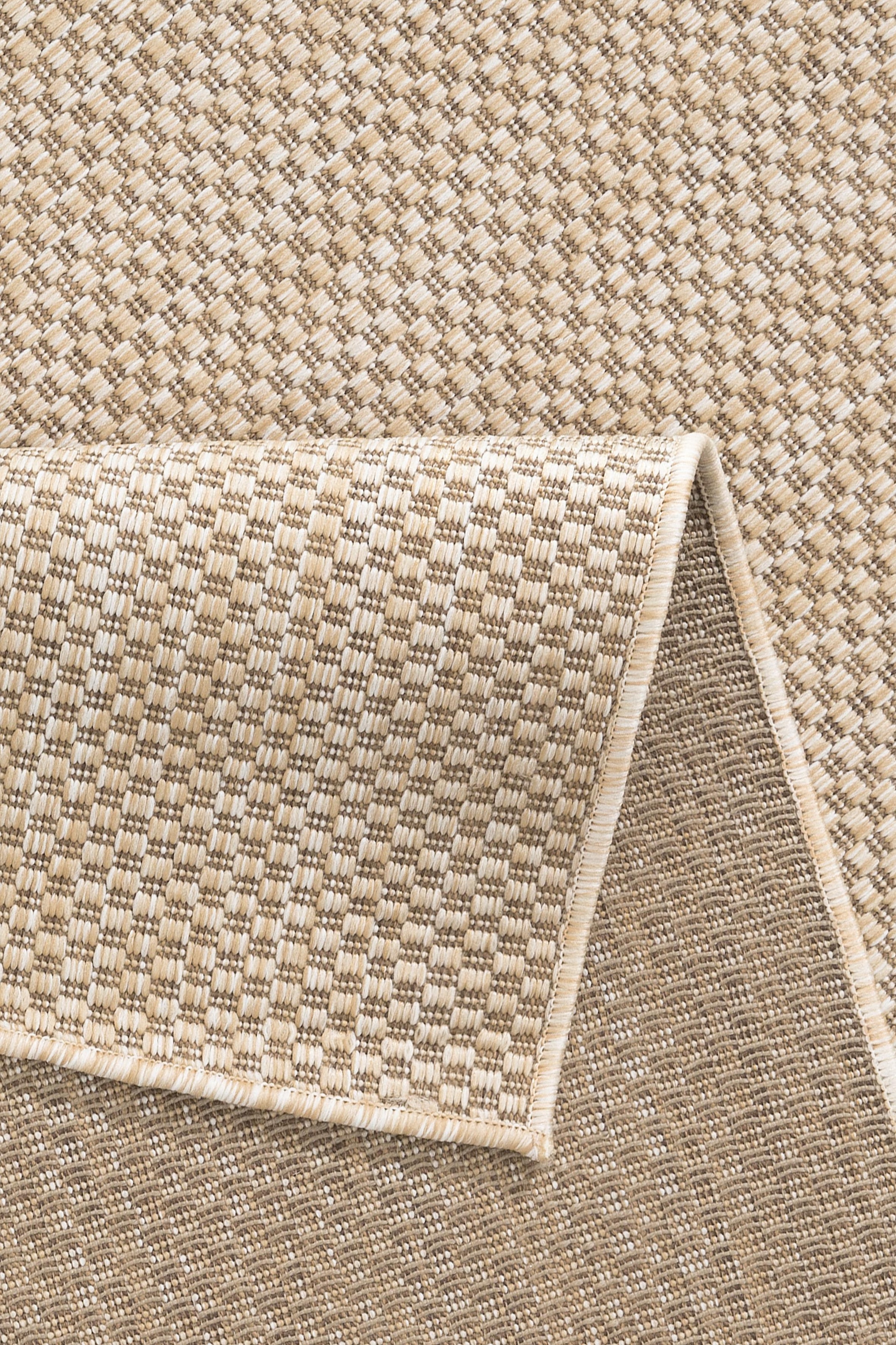 my home Teppich »Rhodos, In-und Outdoor geeignet« rechteckig 3 mm Höhe Sisal-Optik, Wetterfest & UV-beständig, Wohnzimmer, Balkon, Camping