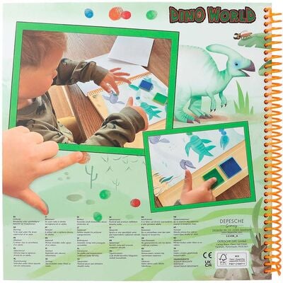 Dino World Fingerprint Fun Fargeleggingsbok