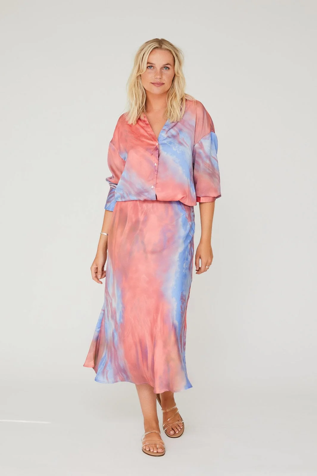 A-View Carry Skirt 256 coral blue