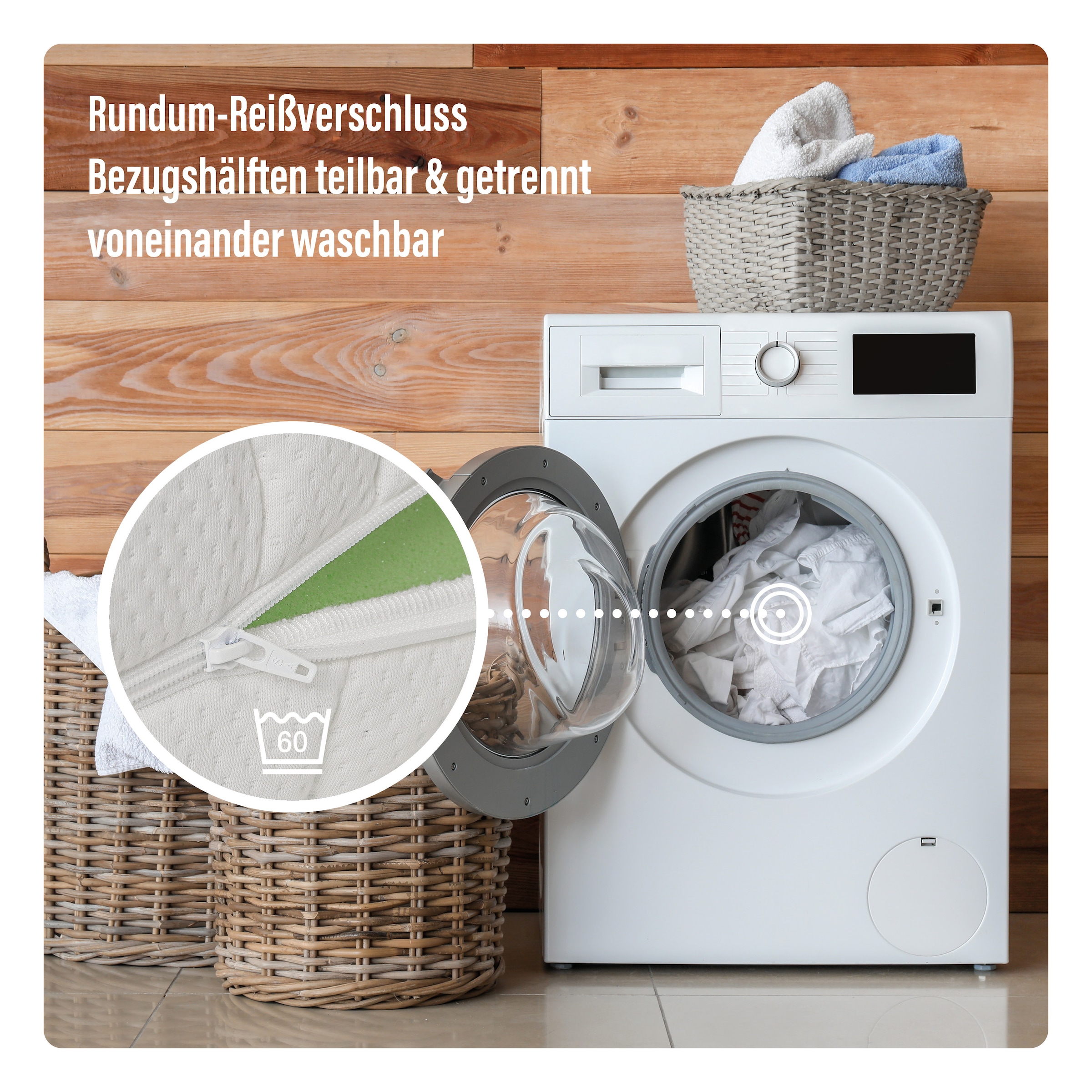 RAVENSBERGER Matratzen Kaltschaummatratze »KOMFORT-SAN Testsieger Stiftung Warentest« 18 cm hoch Raumgewicht: 50 kg/m³ 1 Stk. tlg. Ausgabe 03/2025 Note GUT (2,2), getestet in 90x200cm Härtegrad H4