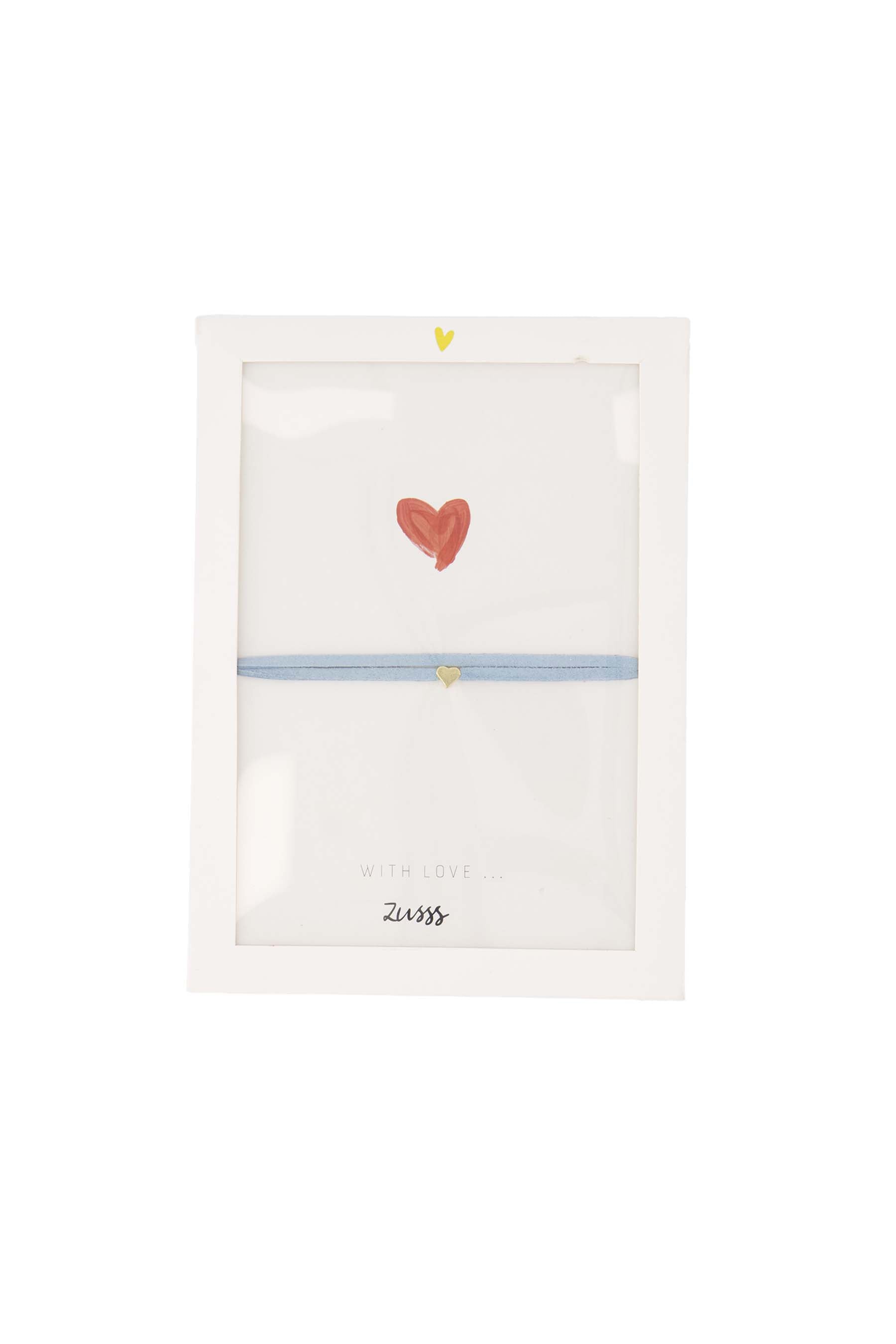 immitatie suede armband met hart