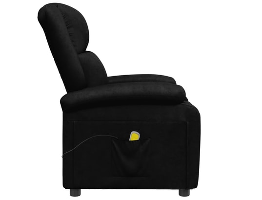 VIDAXL - Fauteuil Relaxation Fauteuil de massage - noir - similicuir - 70x93x98cm
