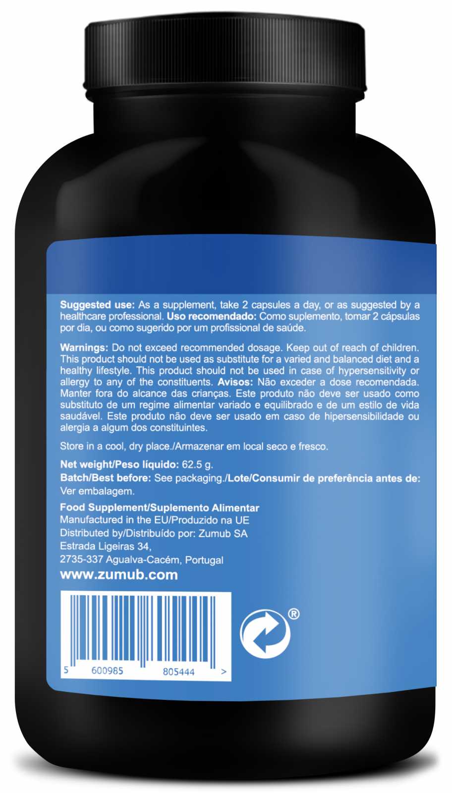 Zumub Gotu Kola (Centela Asiática) 60 cápsulas