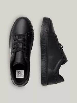 Tênis Essential de Couro com Sola Cupsole e Logo