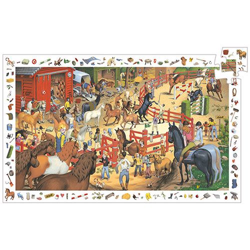 djeco puzzel observation paarden - 200st