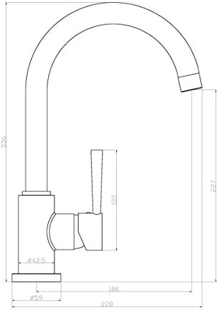 SCHÜTTE Cornwall 79161 Robinet de cuisine pivotant à 360 ° avec mitigeur monocommande Blanc : Bricolage