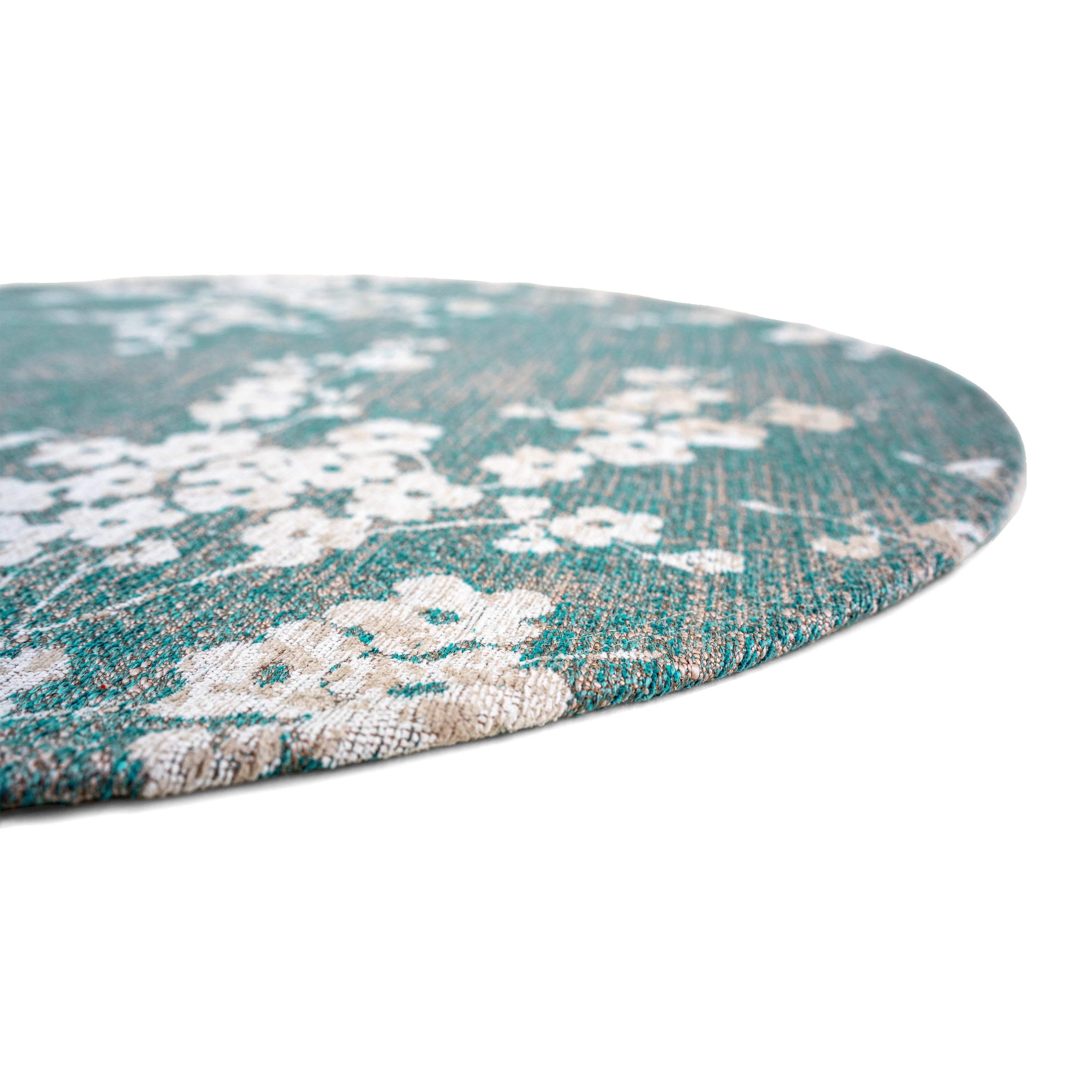 Louis de Poortere Sakura Vloerkleed Ã 140 cm - Lake Blue