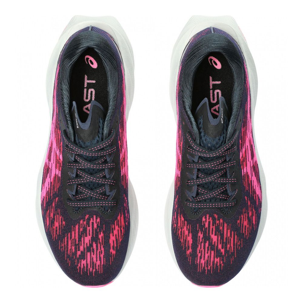 Asics NOVABLAST 3 - Chaussures running Femme french blue/hot pink