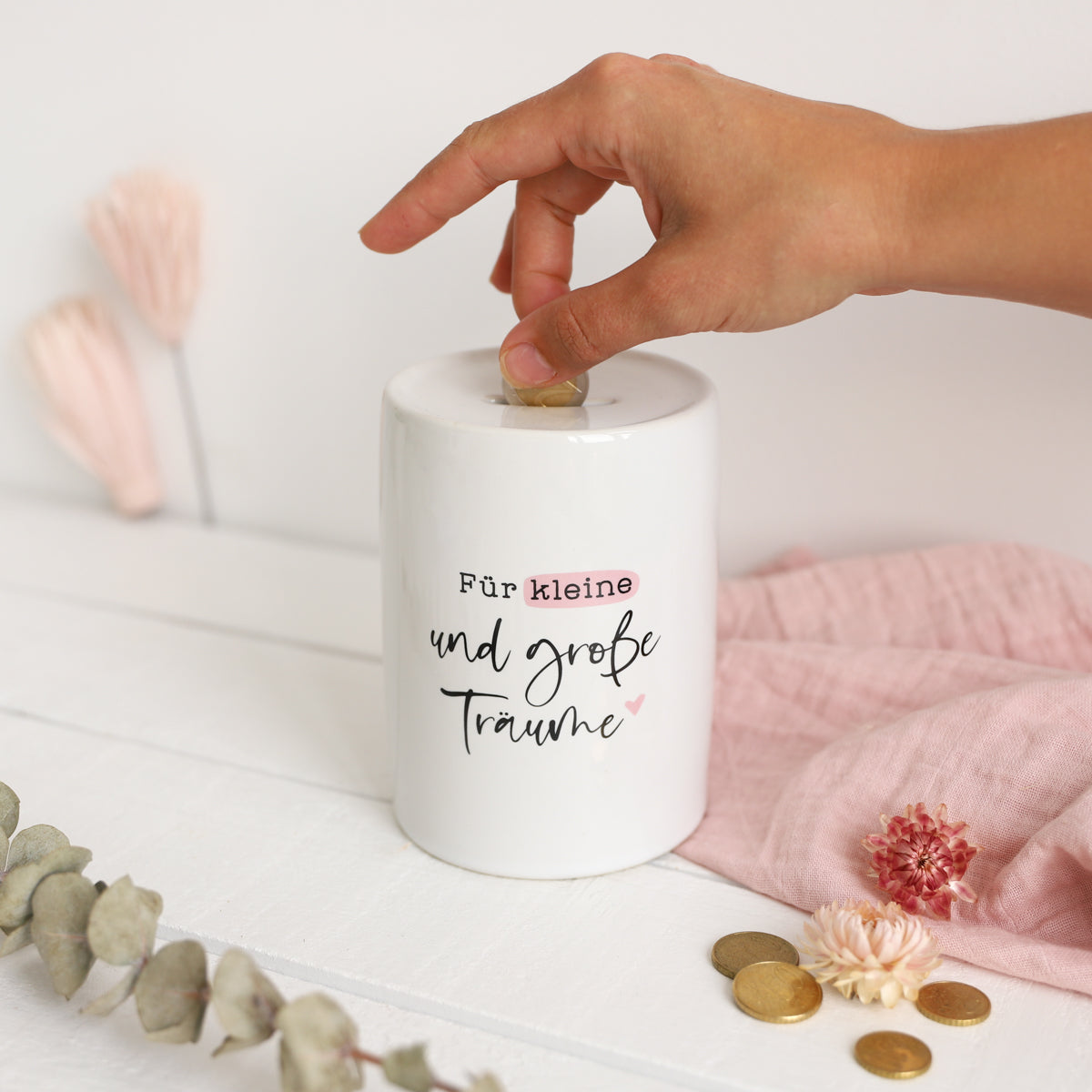 Spardose „Für kleine und große Träume