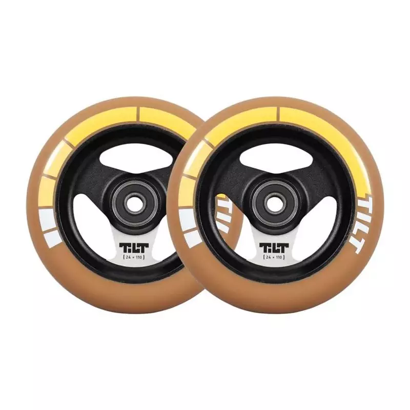 Paire de roues trottinette TILT Stage I Gold Stripe 120mm