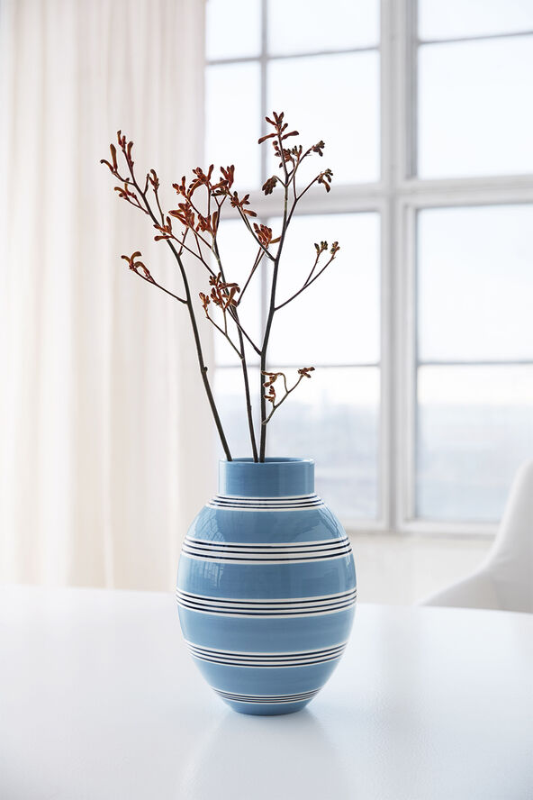 Kähler Omaggio Nuovo Vase H30 mellem blå Blå