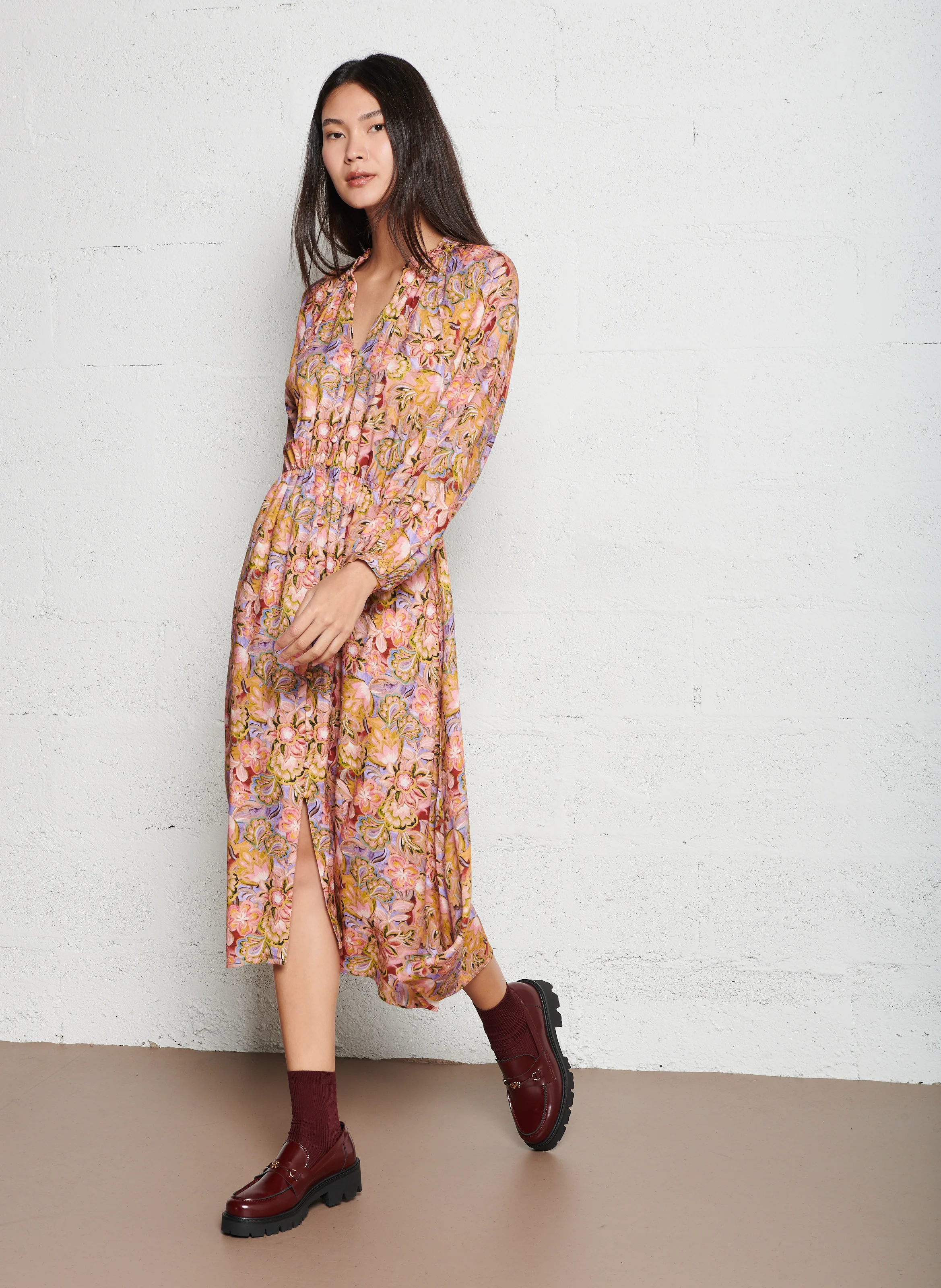 Mocassins en cuir | Rouge