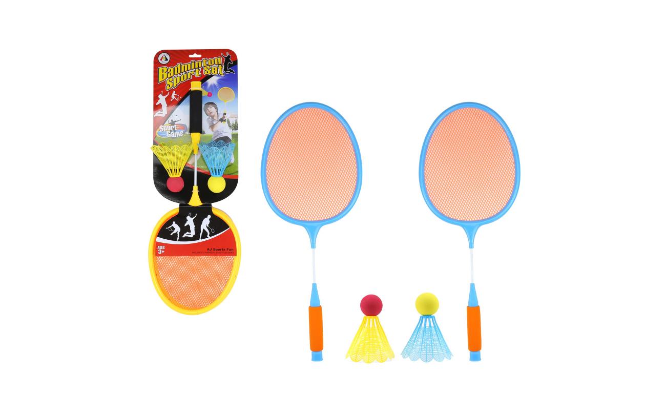 Soft badmintonset met reuze shuttles