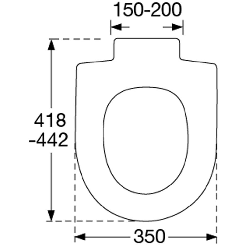 TOALETTSETESANISCAN BASIS HVIT 46