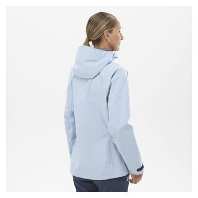 Veste Imperméable Femme Millet Kamet Gore-Tex Bleu Clair